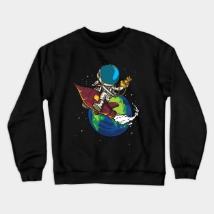 astronaut rocket Crewneck Sweatshirt